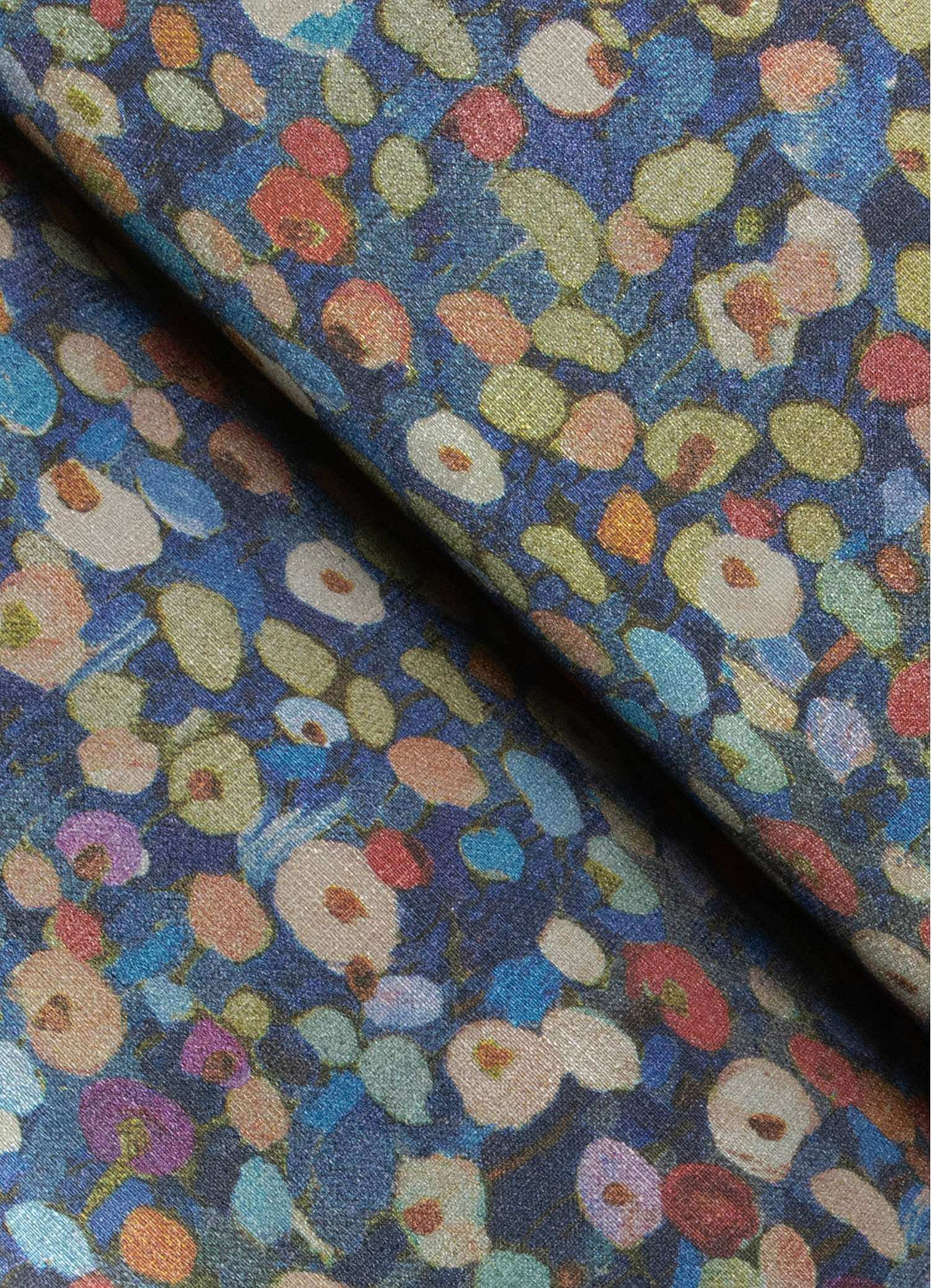 A-Street Prints Portofino Prato Floral Wallpaper Sample - Blue