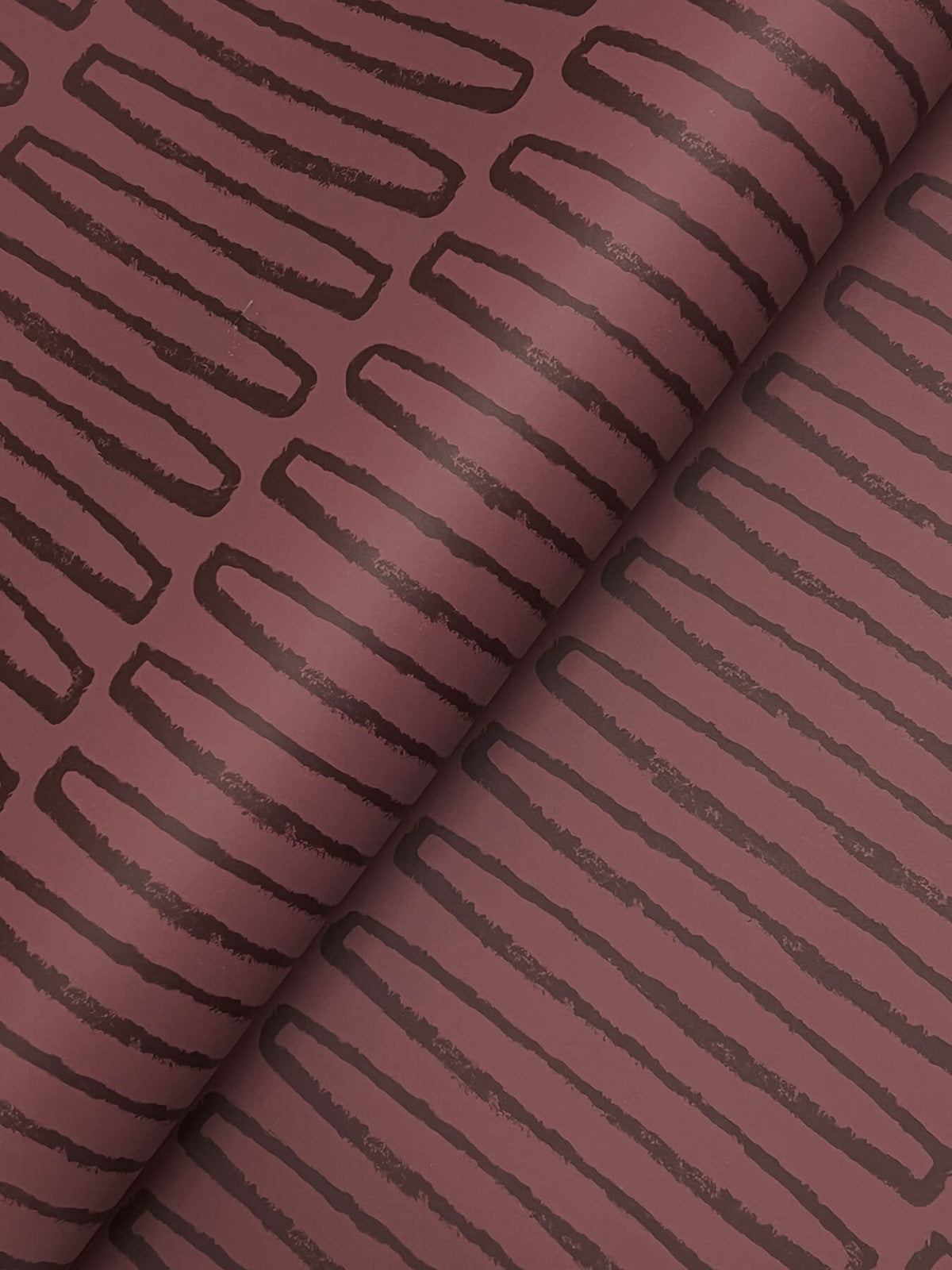 A-Street Prints Kaleidoscope Lars Wallpaper - Merlot
