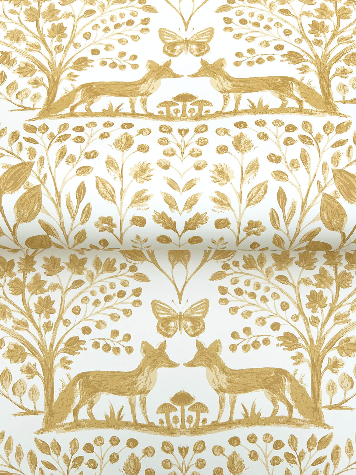 A-Street Prints Kaleidoscope Anoki Woodlands Wallpaper - Yellow