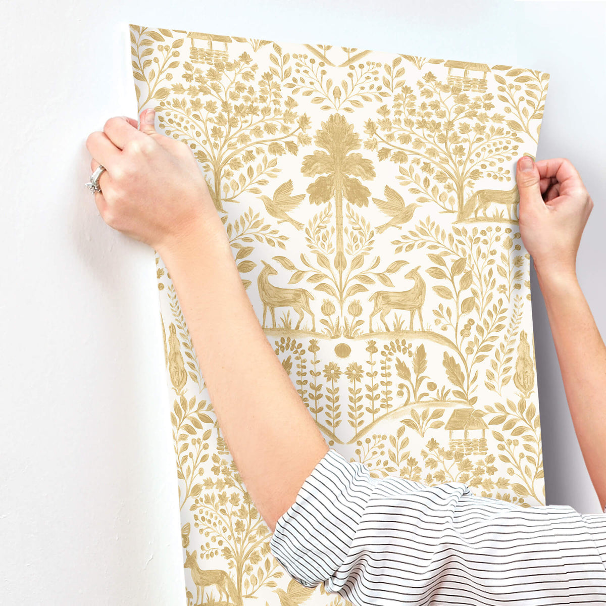 A-Street Prints Kaleidoscope Anoki Woodlands Wallpaper - Yellow