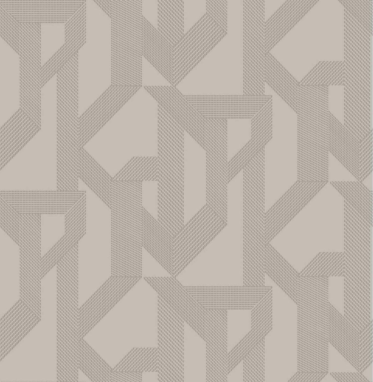 A-Street Prints Moderne Deco Franz Geometric Wallpaper - Dove