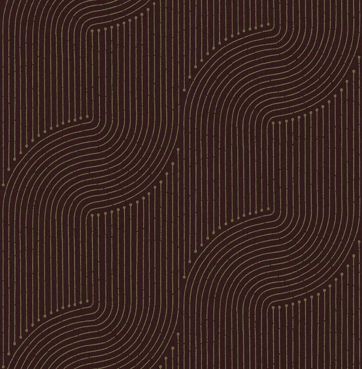 A-Street Prints Moderne Deco Braddock Wallpaper Sample - Merlot