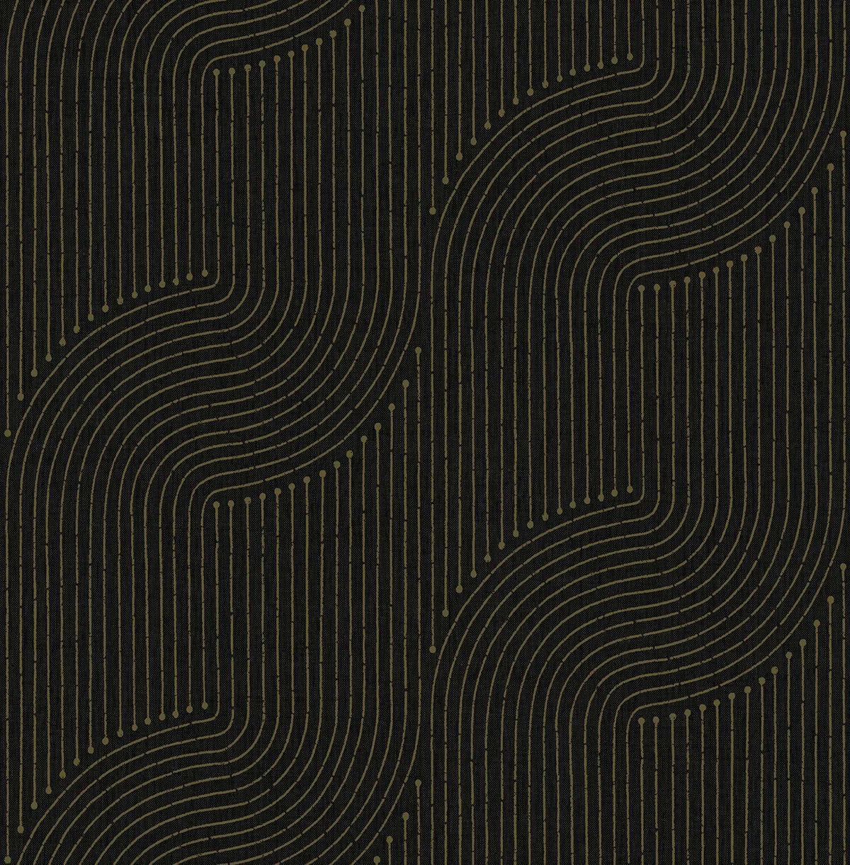 A-Street Prints Moderne Deco Braddock Wallpaper Sample - Black