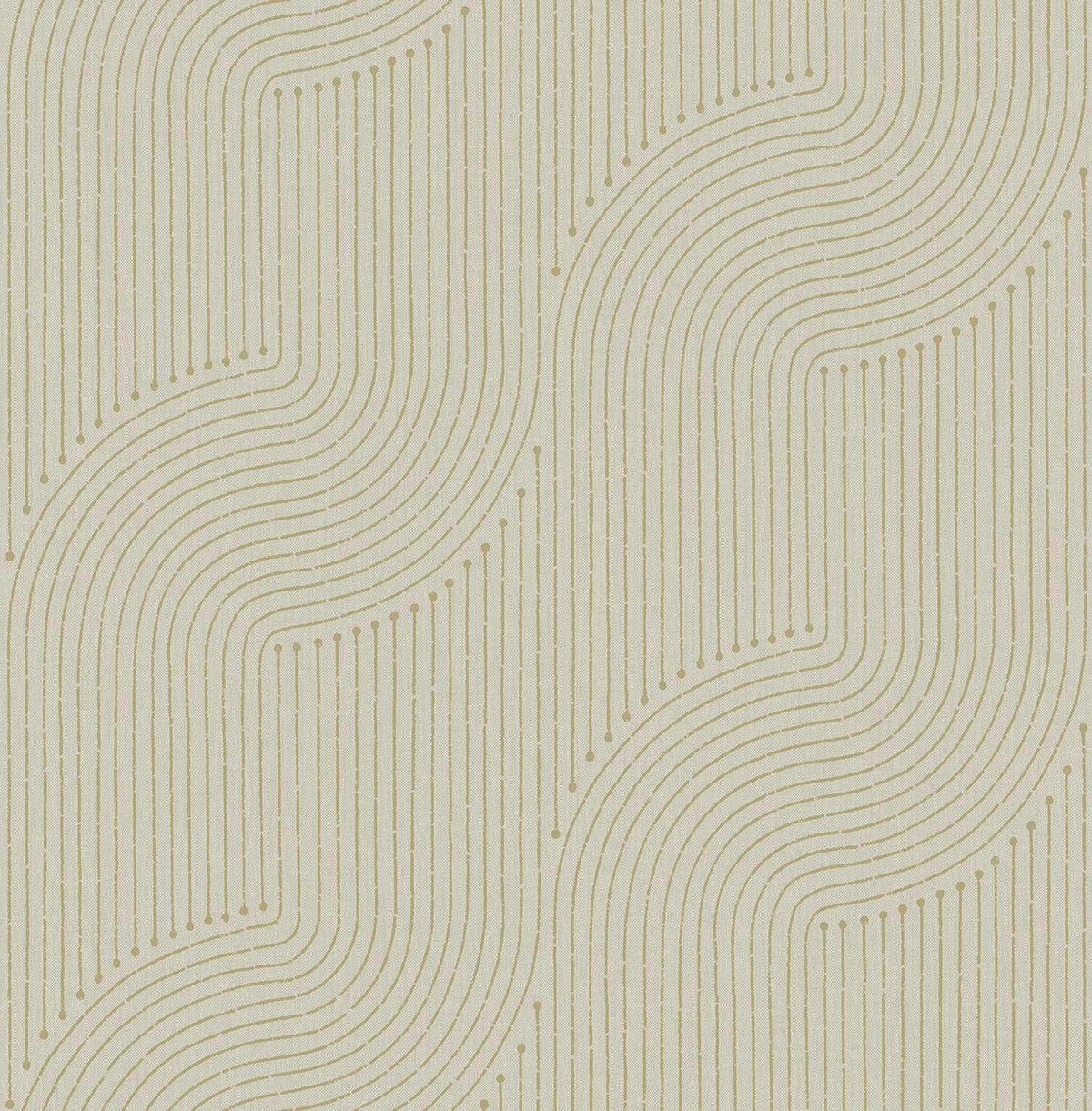 A-Street Prints Moderne Deco Braddock Wallpaper Sample - Gold
