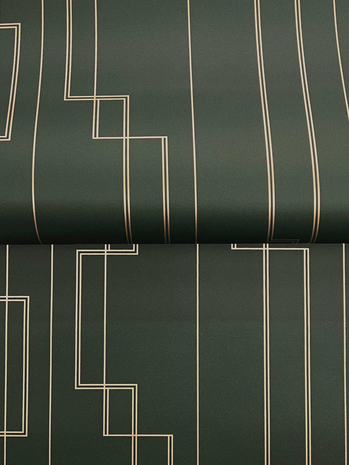 A-Street Prints Moderne Deco Anson Wallpaper - Evergreen