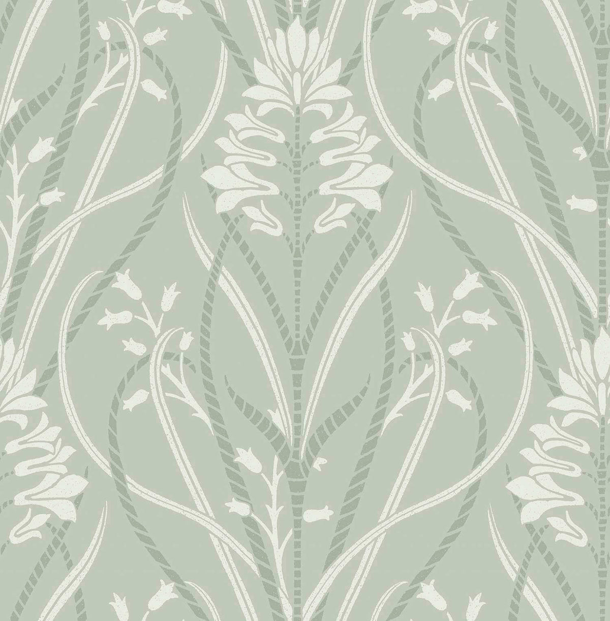 A-Street Prints Moderne Deco Rosalind Wallpaper - Sage