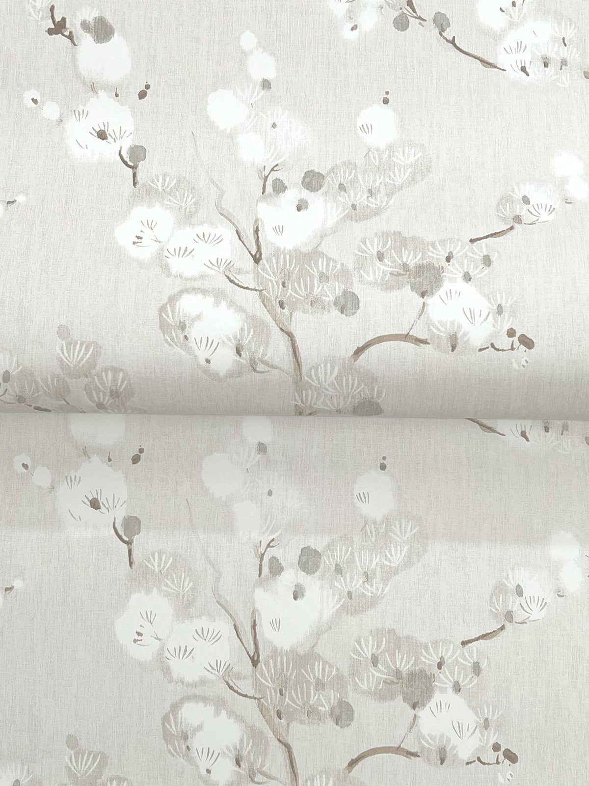 A-Street Prints Moderne Deco Bliss Blossom Wallpaper - Stone