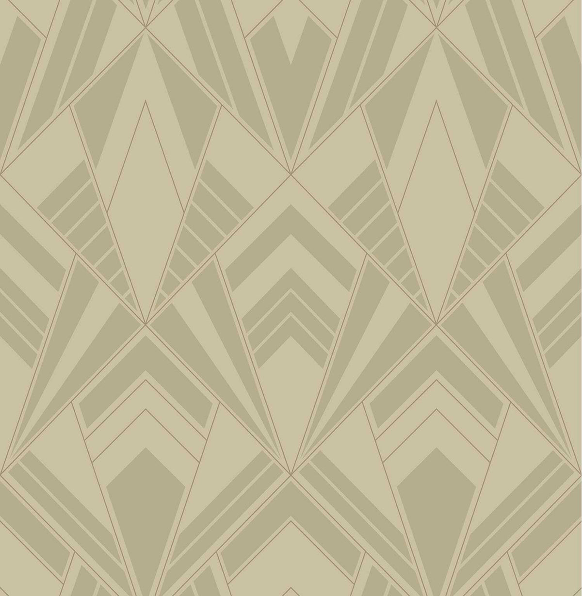 A-Street Prints Moderne Deco Allenby Wallpaper Sample - Khaki