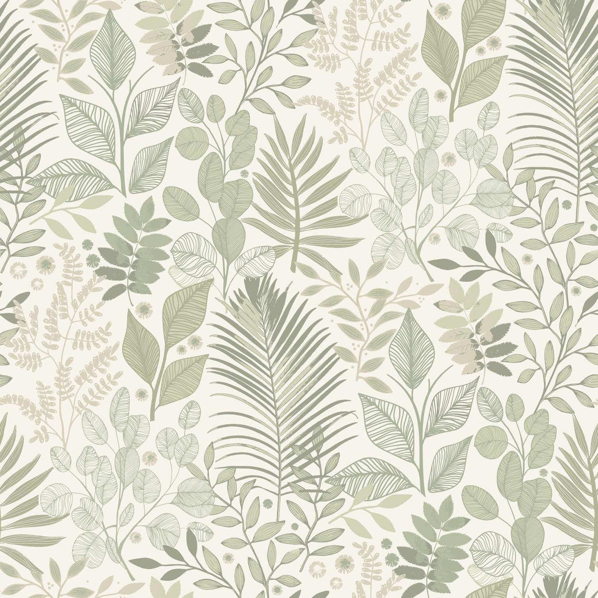 A-Street Prints Savanna Angslycka Forest Wallpaper - Green