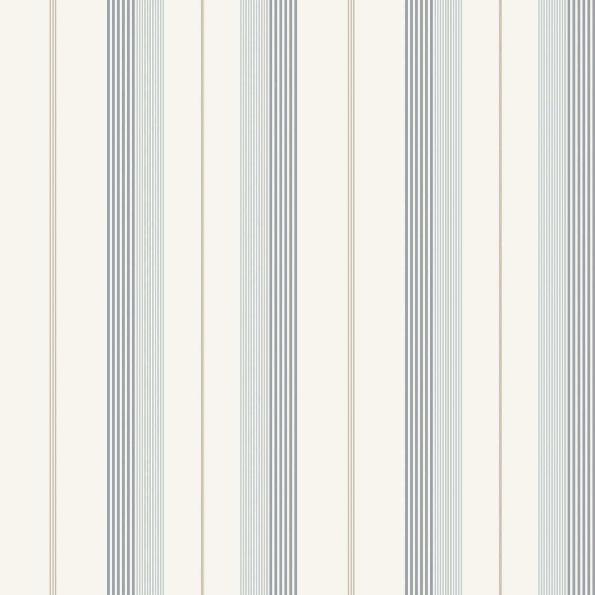 A-Street Prints Savanna Herrgard Stripe Wallpaper Sample - Light Blue