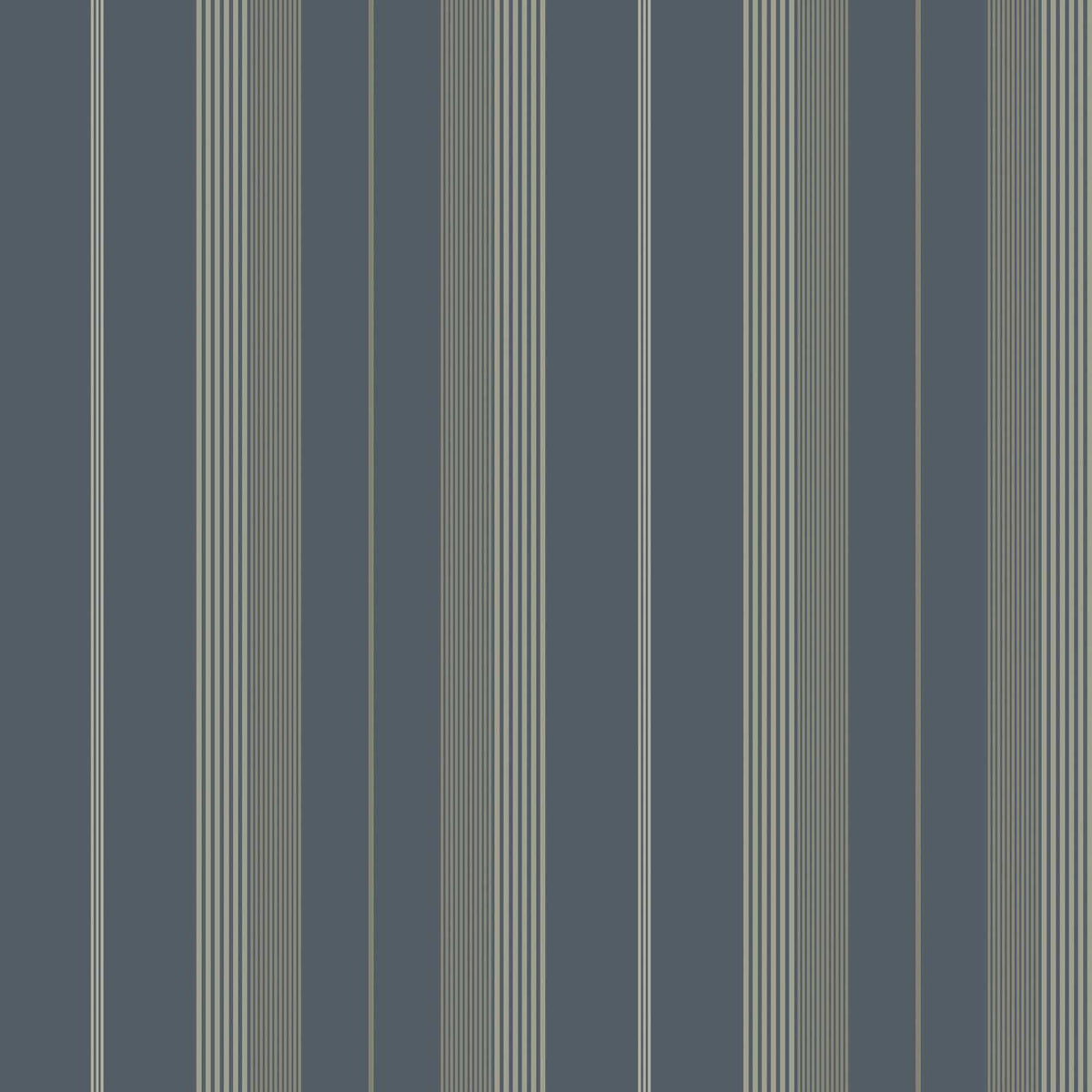 A-Street Prints Savanna Herrgard Stripe Wallpaper - Navy