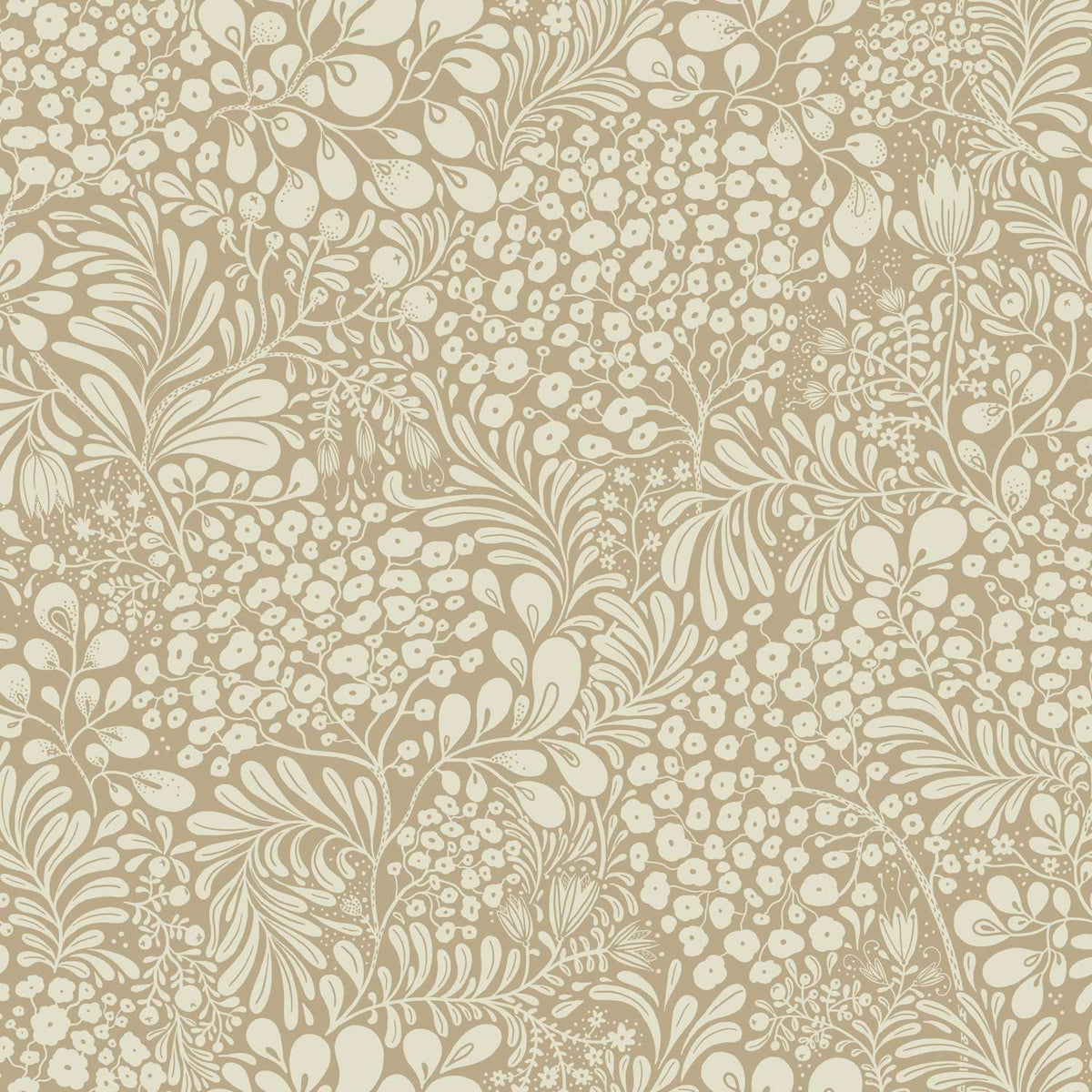 A-Street Prints Savanna Siv Botanical Wallpaper Sample - Chestnut
