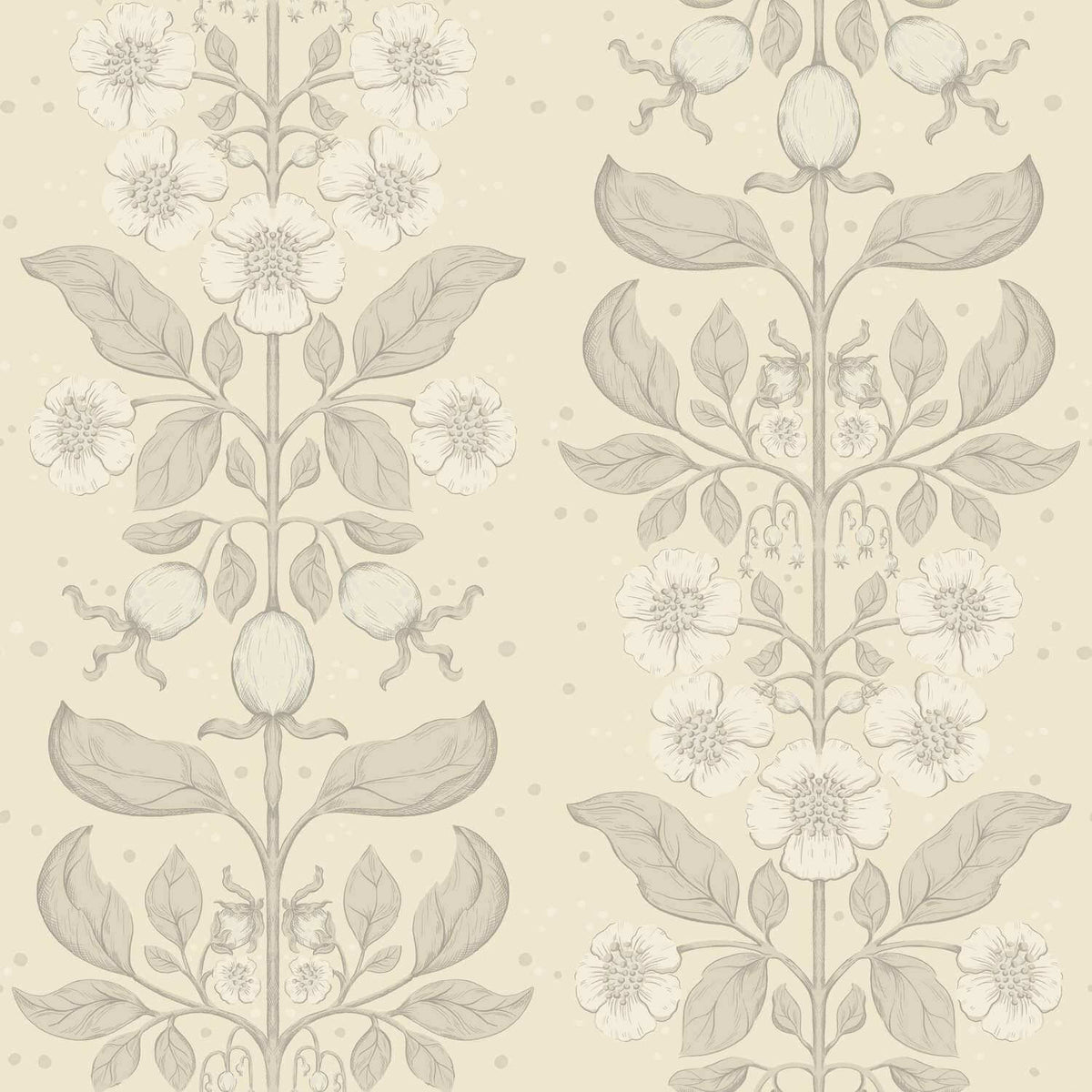 A-Street Prints Savanna Rosa Floral Wallpaper - Cream