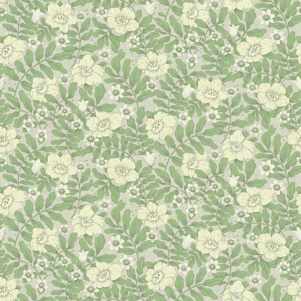 A-Street Prints Savanna Maggan Floral Wallpaper Sample - Jade