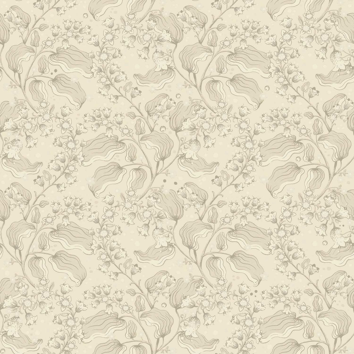 A-Street Prints Savanna Syren Floral Wallpaper - Khaki