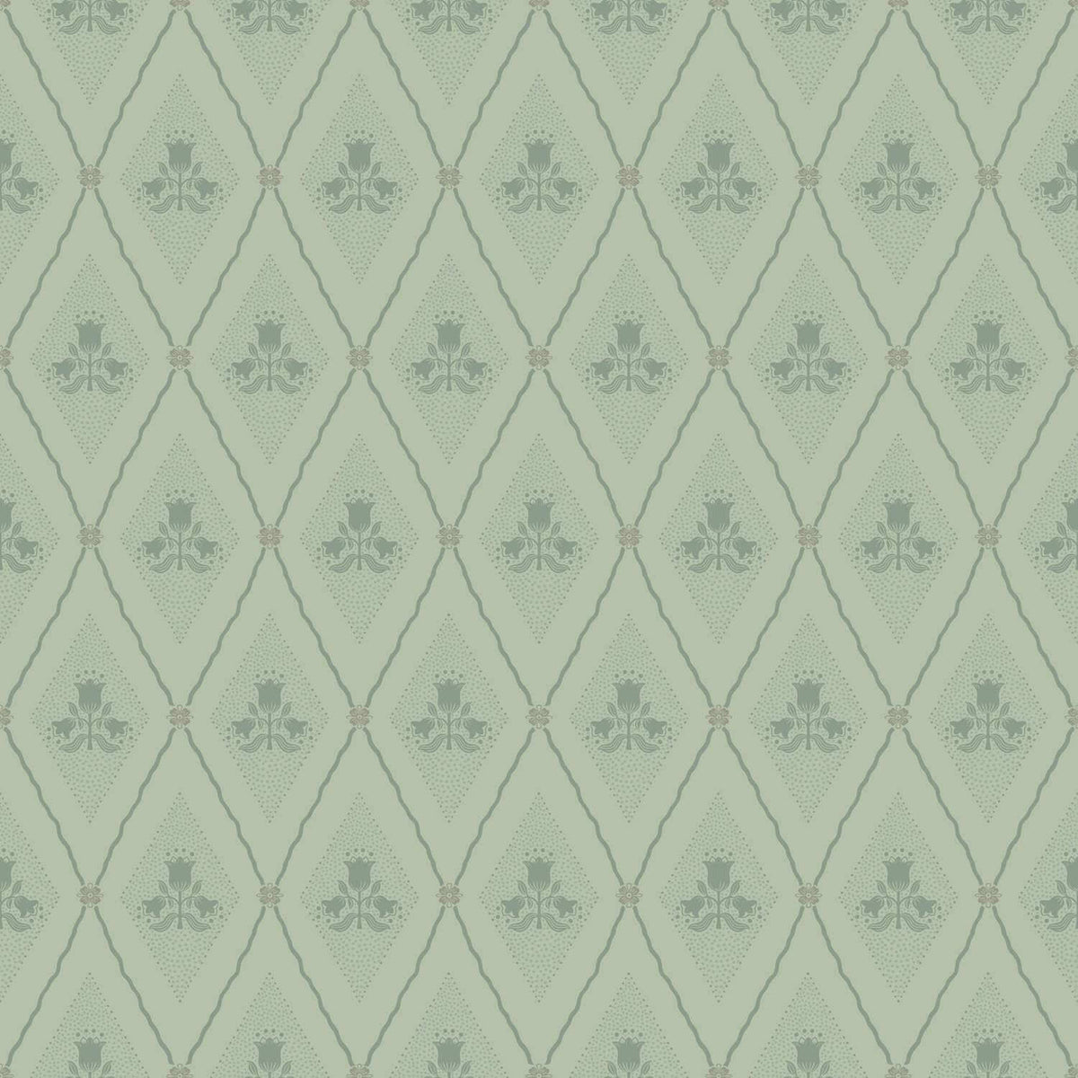 A-Street Prints Savanna Alma Diamond Wallpaper - Mint