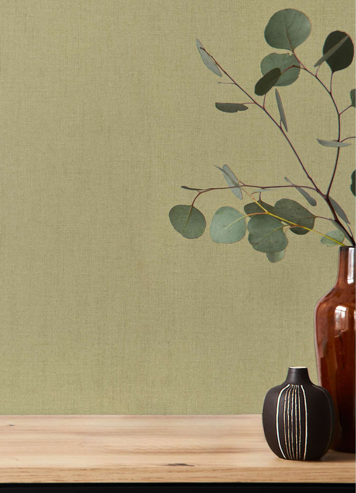 A-Street Prints Springhill Naim Wallpaper Sample - Olive
