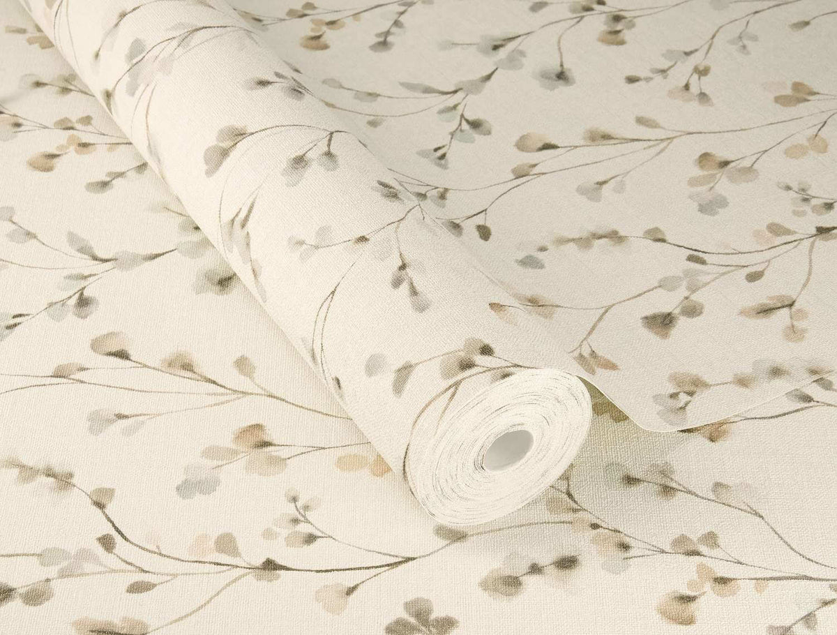 A-Street Prints Springhill Romy Wallpaper Sample - Neutral