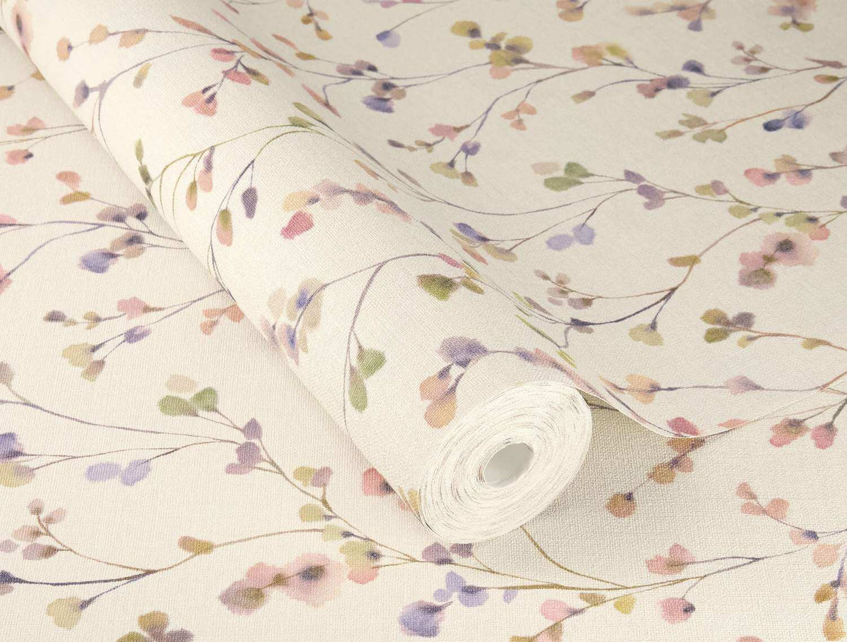 A-Street Prints Springhill Romy Wallpaper Sample - Pink