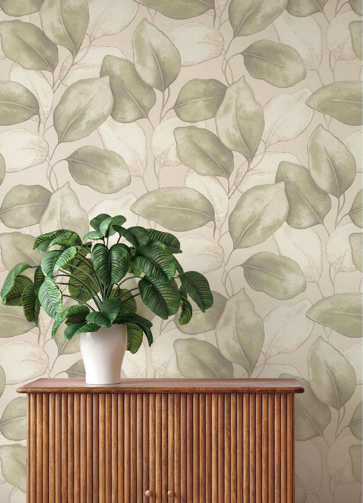 A-Street Prints Springhill Evanthe Vine Wallpaper - Sage