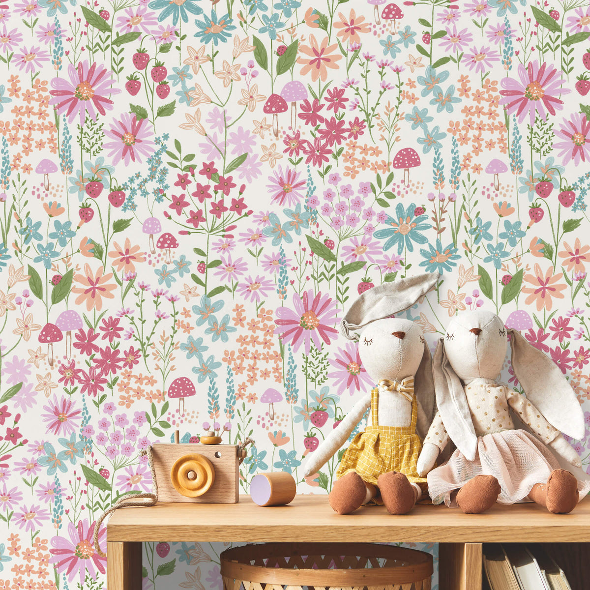 Advantage World of Imagination Flower Garden Wallpaper