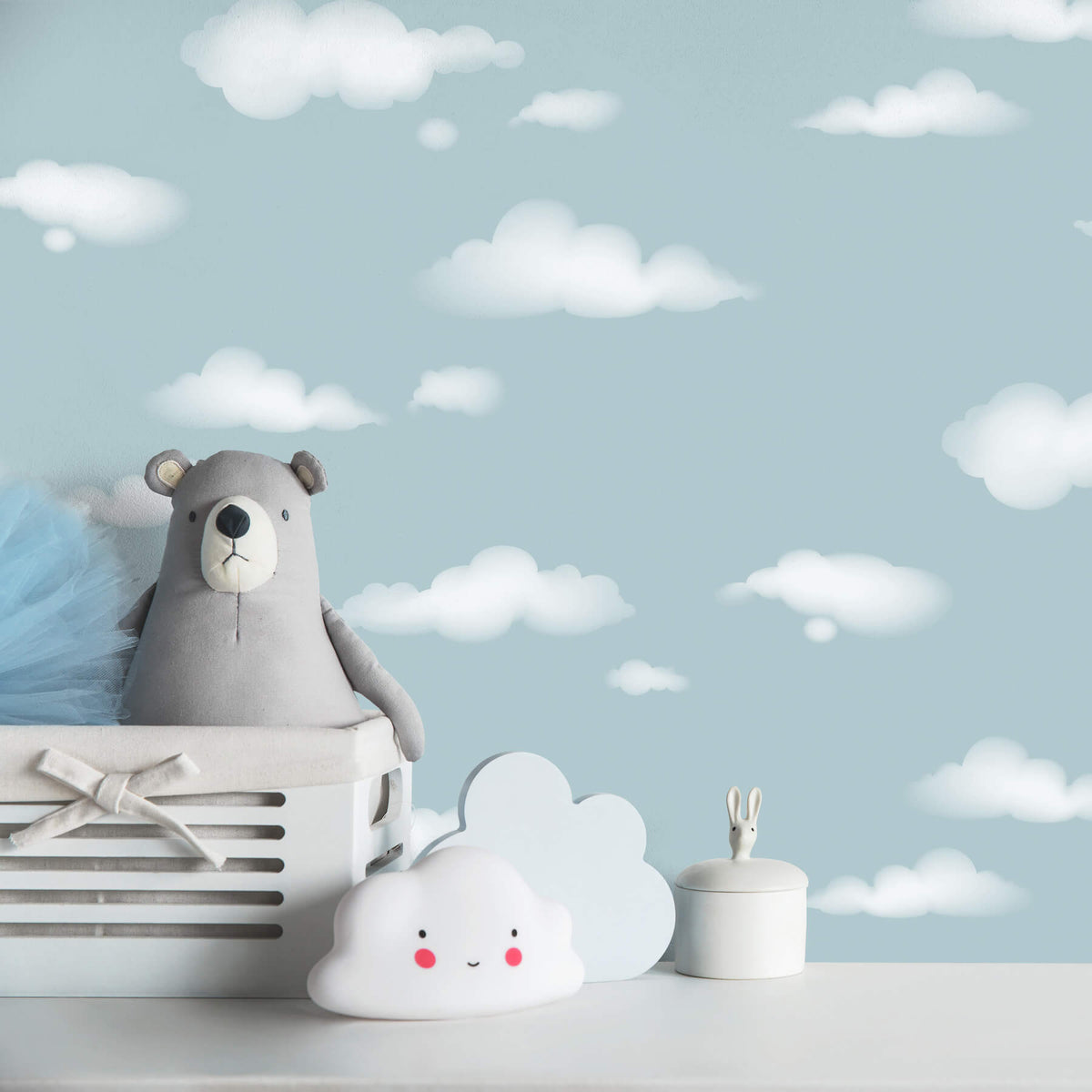 Advantage World of Imagination Cloudy Sky Wallpaper - Blue