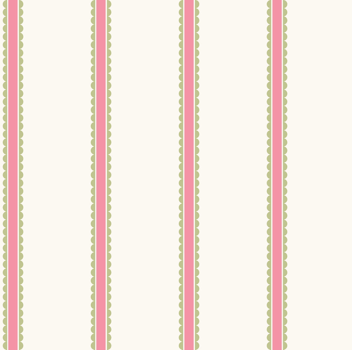 Advantage World of Imagination Bobbin Stripe Wallpaper Sample - Fuchsia