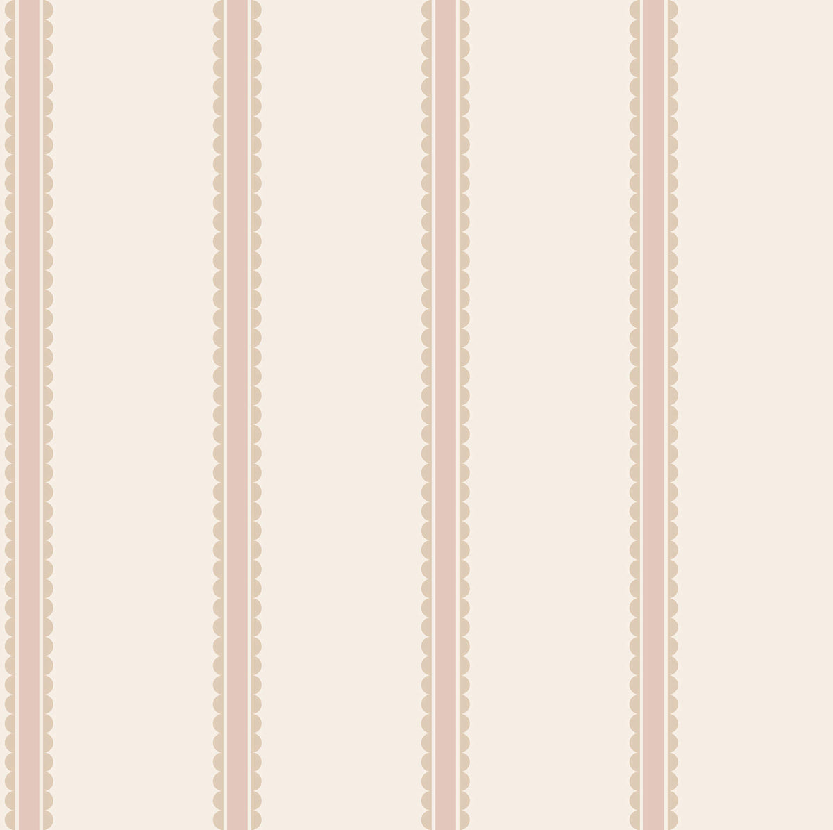 Advantage World of Imagination Bobbin Stripe Wallpaper - Pink