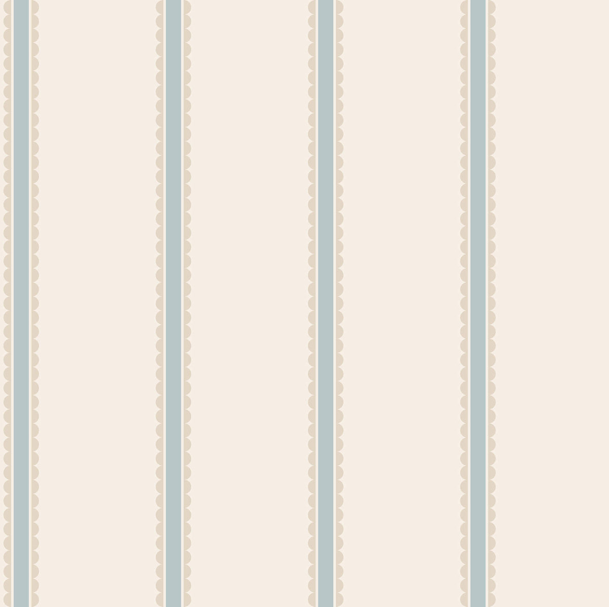 Advantage World of Imagination Bobbin Stripe Wallpaper Sample - Light Blue