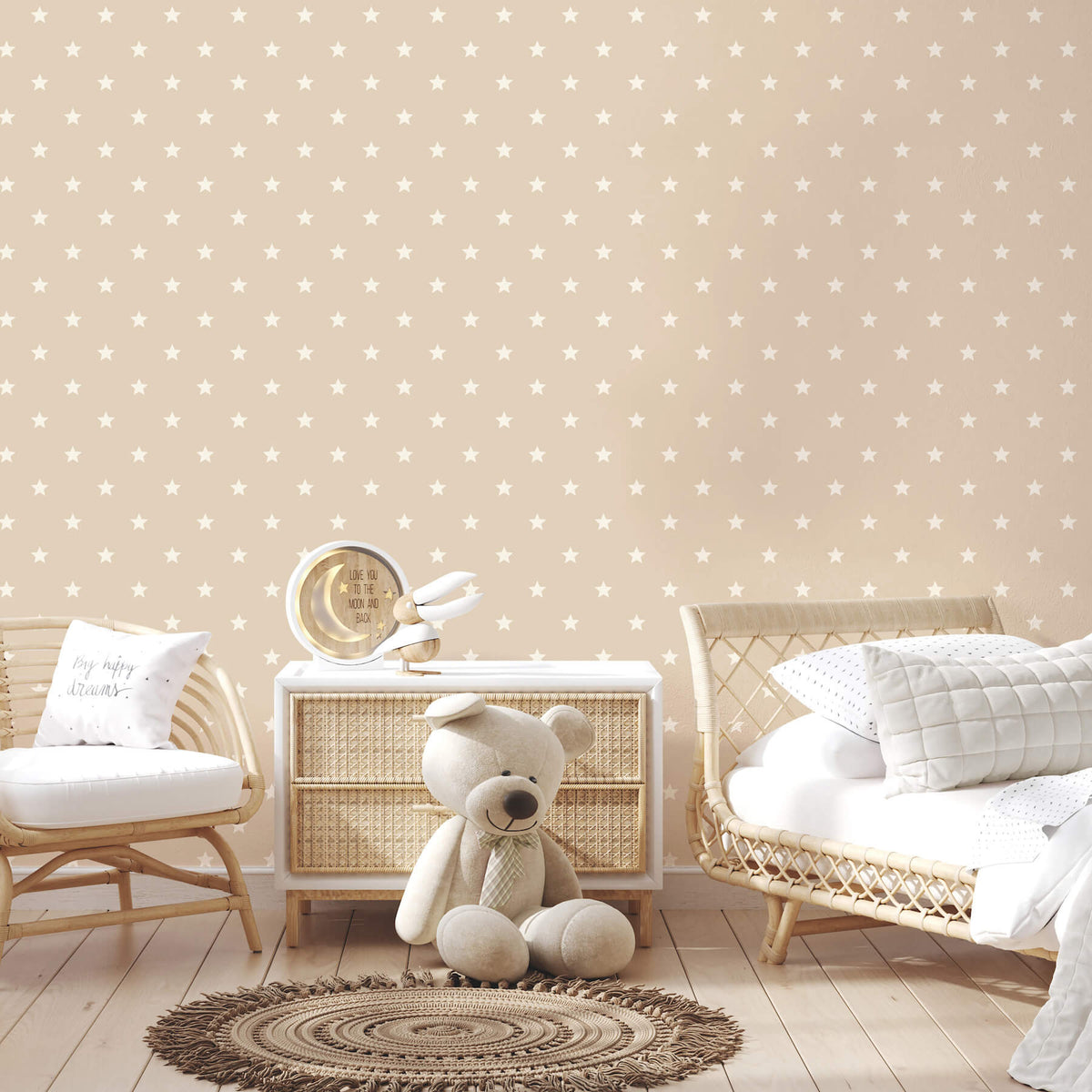 Advantage World of Imagination Starry Wallpaper Sample - Light Brown