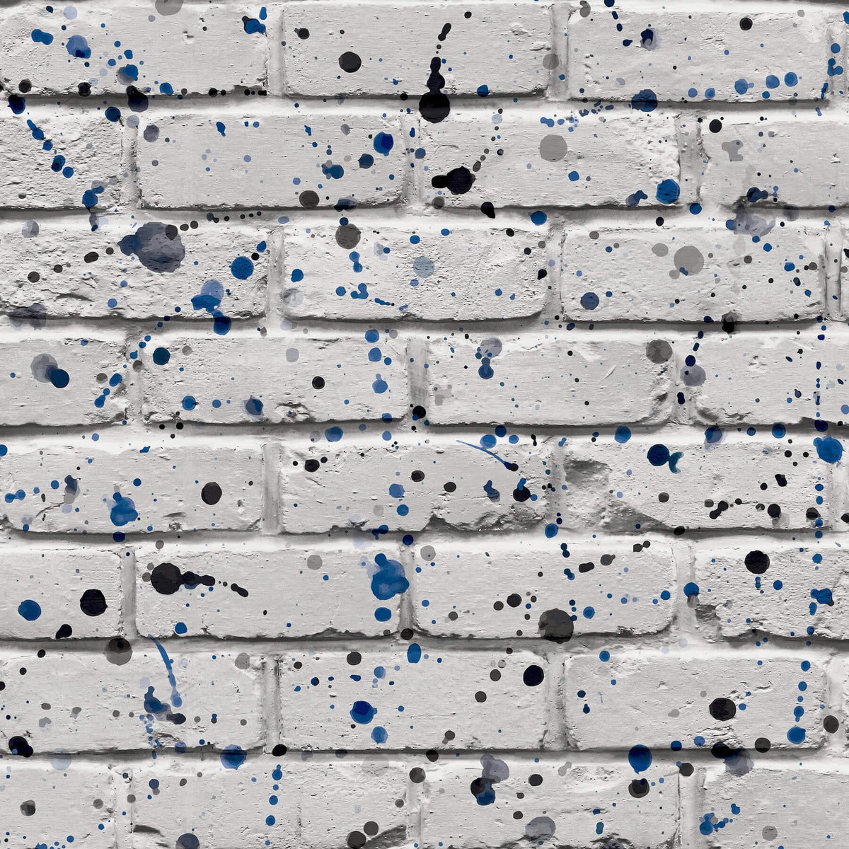 Advantage World of Imagination Splatter Wall Wallpaper Sample - Grey