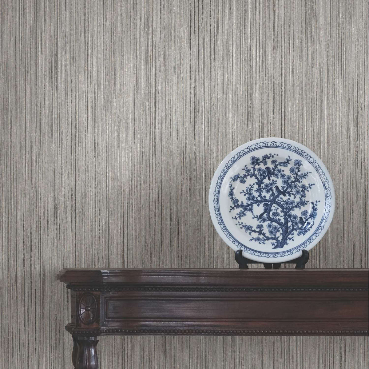 Ronald Redding Private Reserve Atticus Wallpaper - Grey