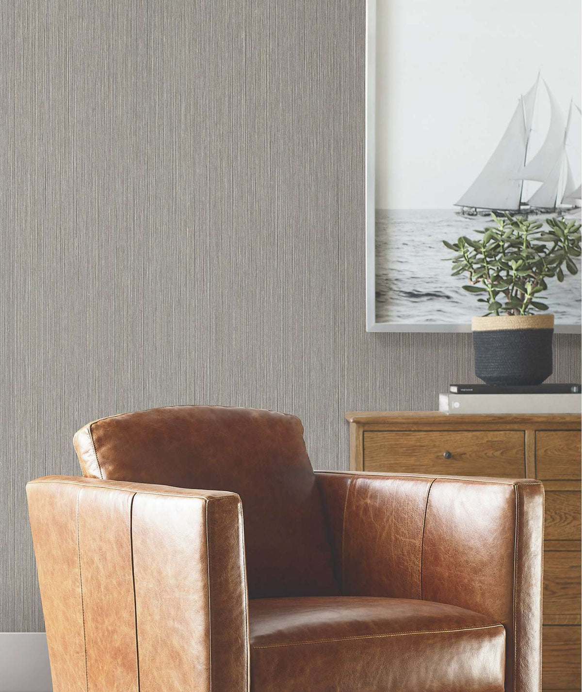 Ronald Redding Private Reserve Atticus Wallpaper - Grey