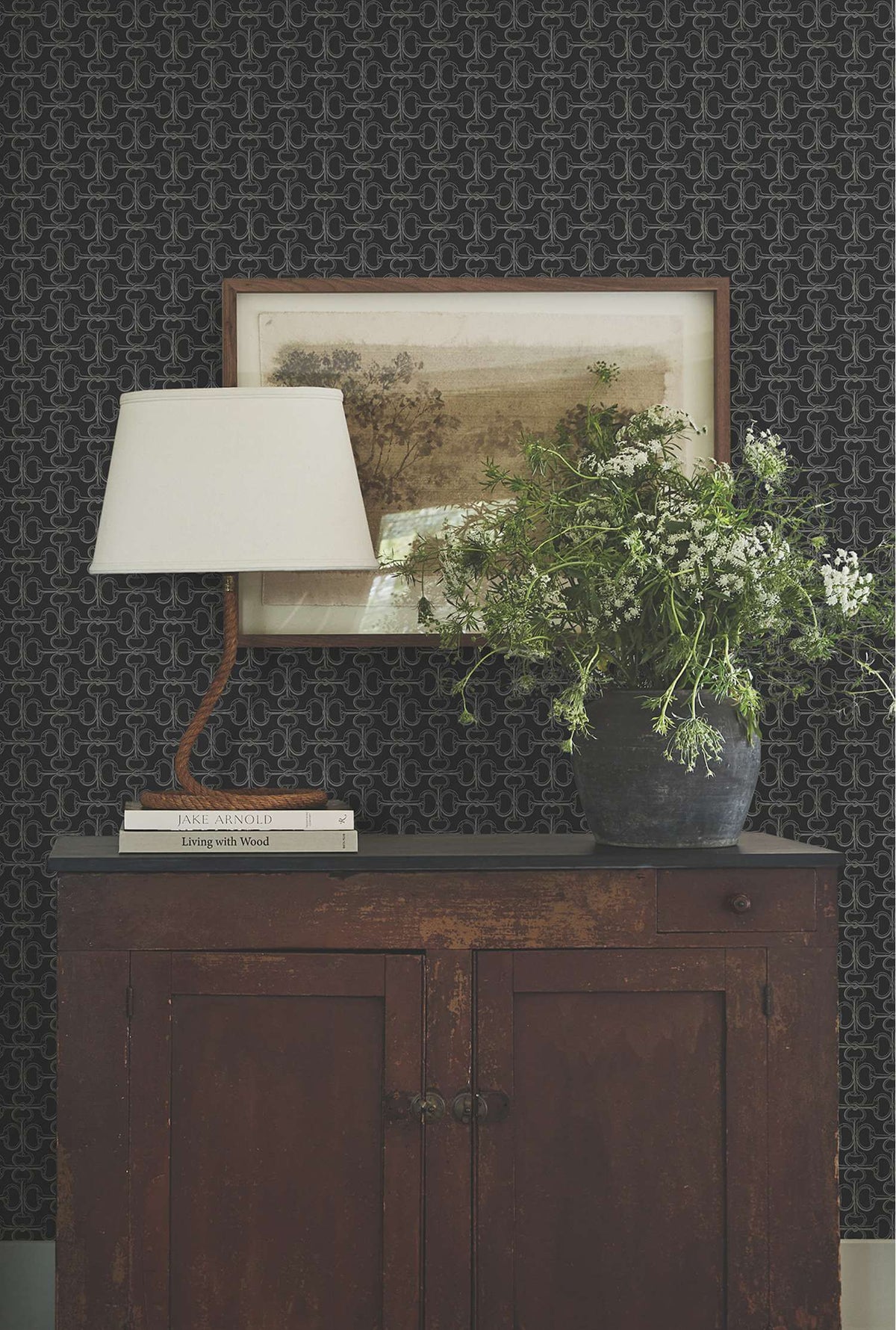 Ronald Redding Private Reserve Polo Wallpaper Sample - Black