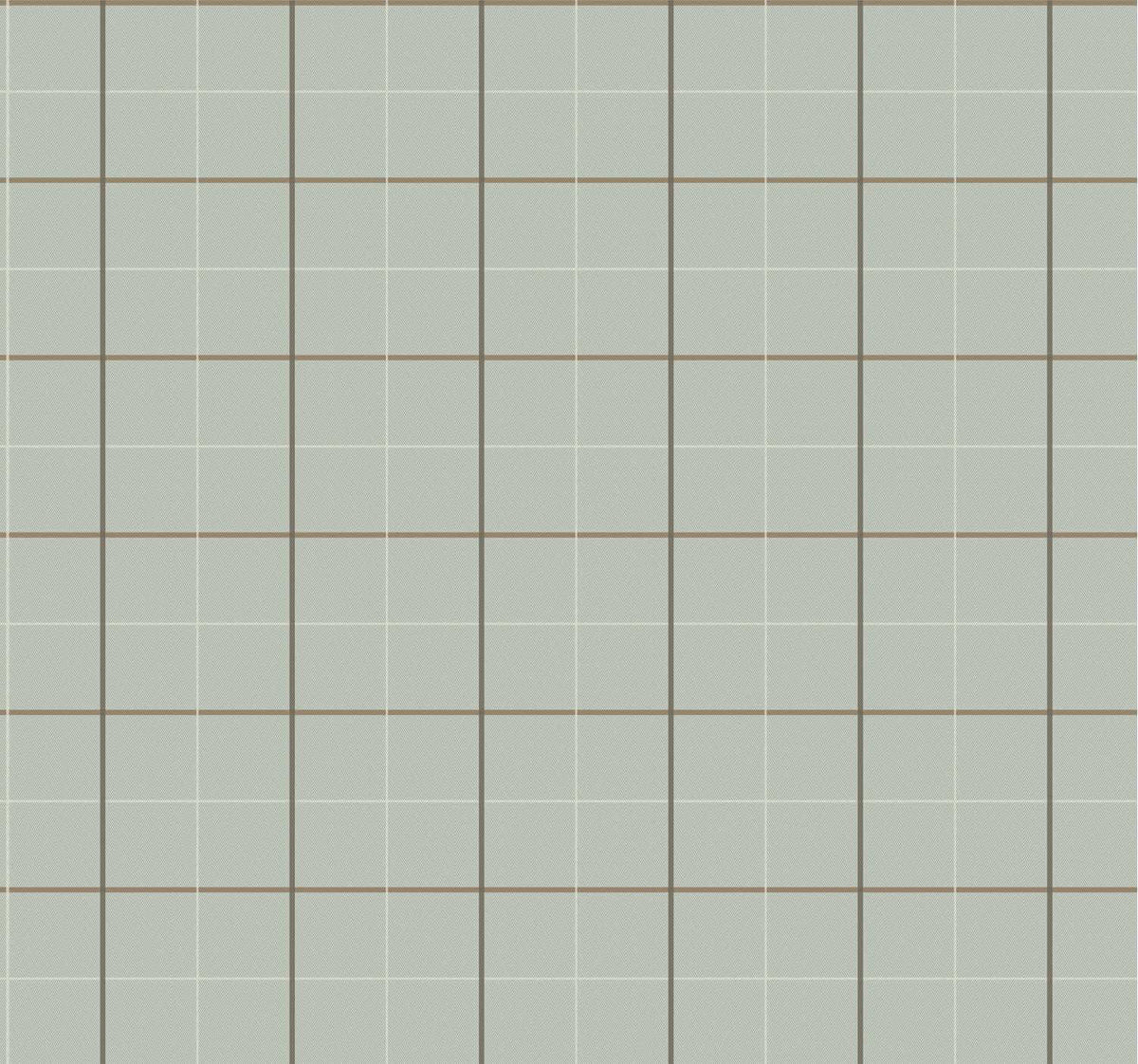 Ronald Redding Private Reserve Tattersall Wallpaper - Sage