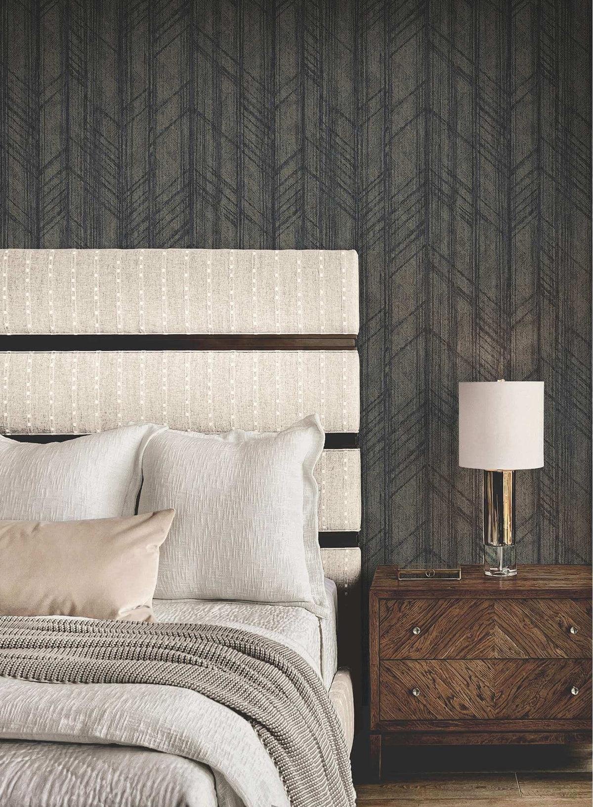 Ronald Redding Private Reserve Winthrop Wallpaper - Slate