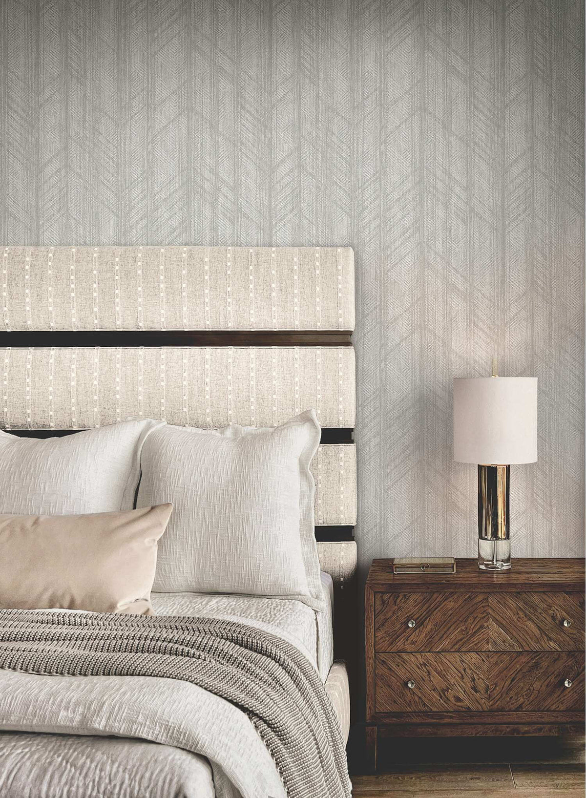 Ronald Redding Private Reserve Winthrop Wallpaper - Grey