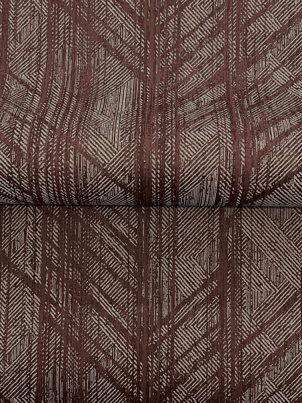Ronald Redding Private Reserve Winthrop Wallpaper Sample - Merlot