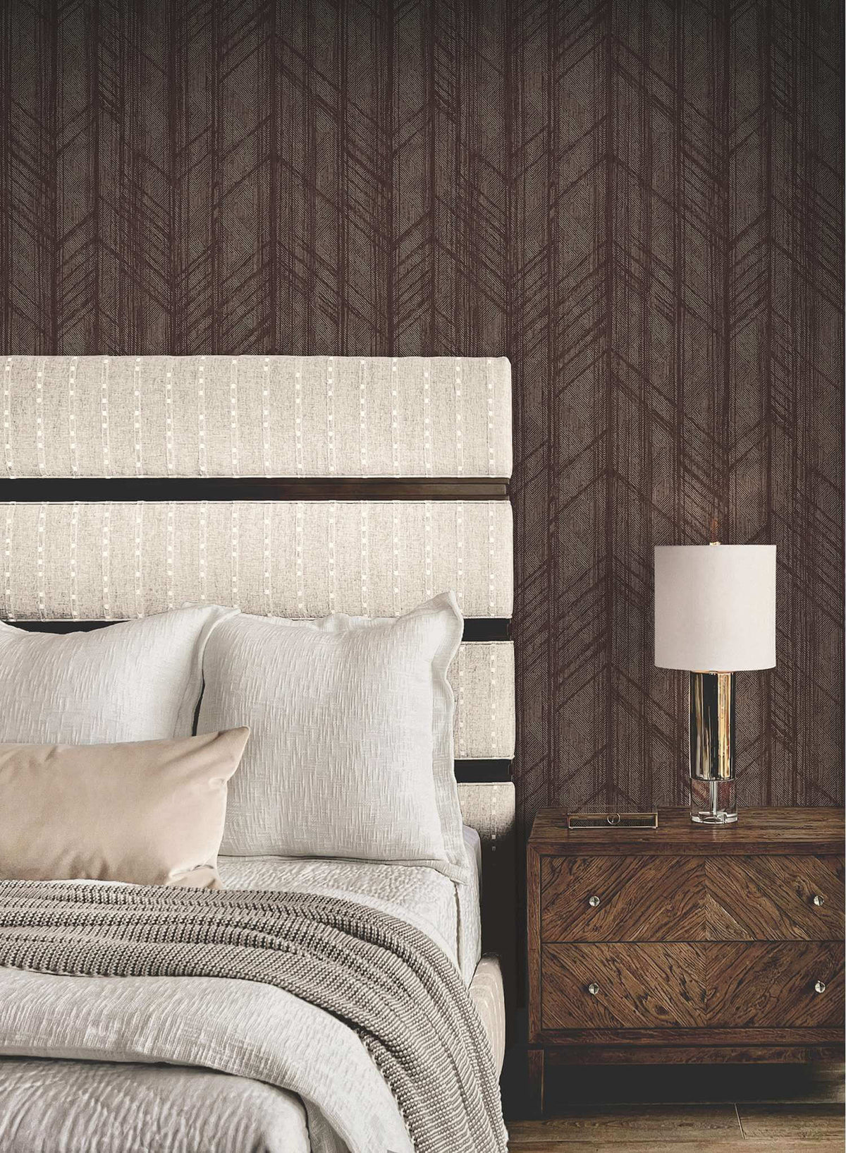 Ronald Redding Private Reserve Winthrop Wallpaper Sample - Merlot
