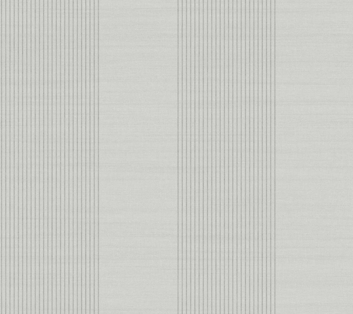 Ronald Redding Private Reserve Archer Stripe Wallpaper Sample - Gray