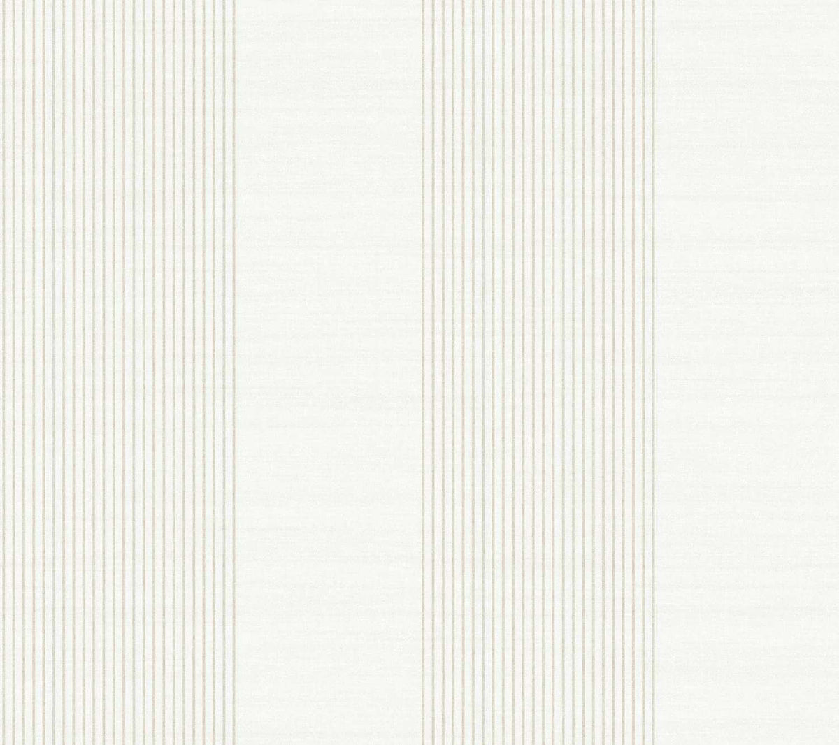 Ronald Redding Private Reserve Archer Stripe Wallpaper - White