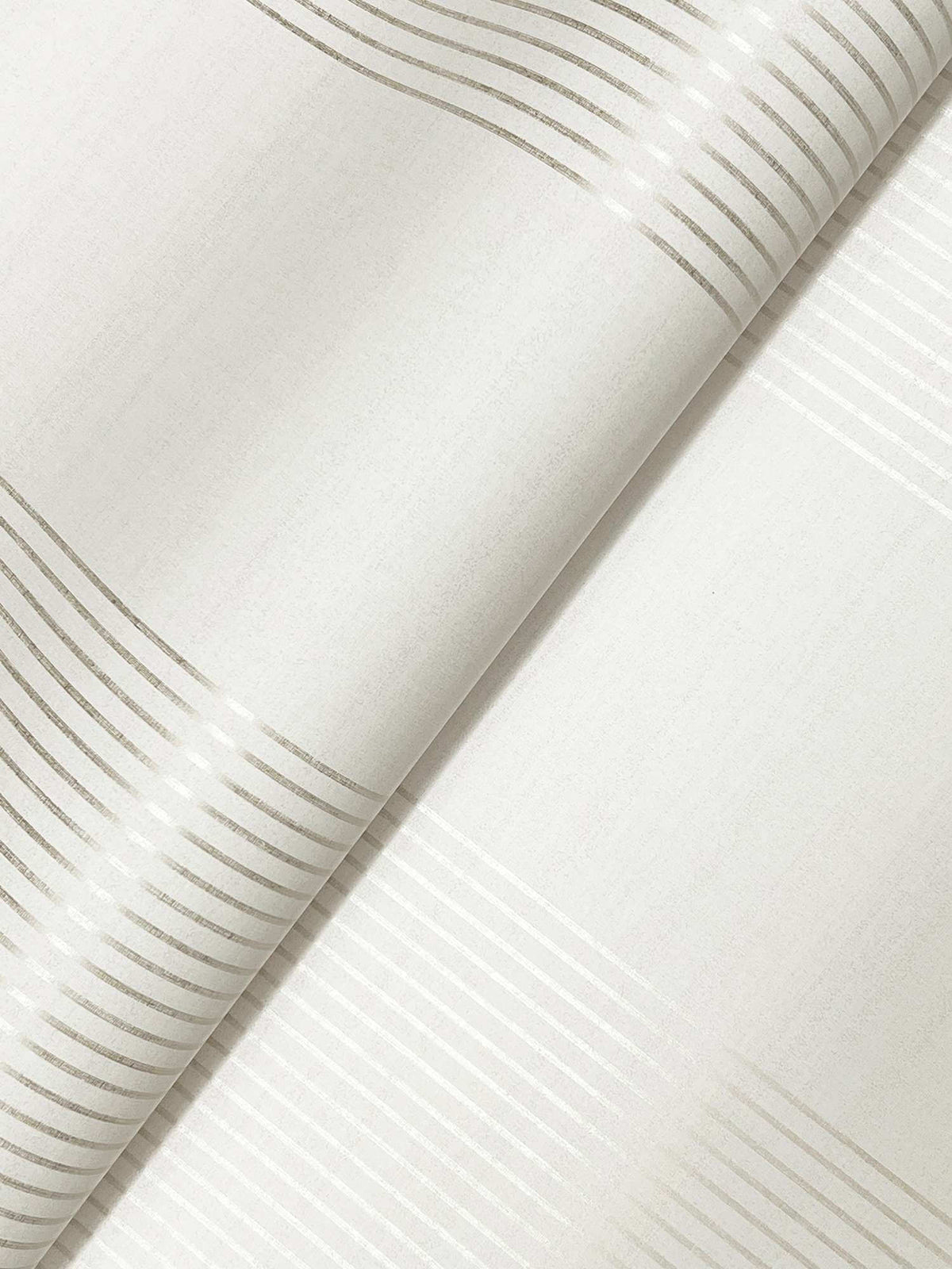 Ronald Redding Private Reserve Archer Stripe Wallpaper - White