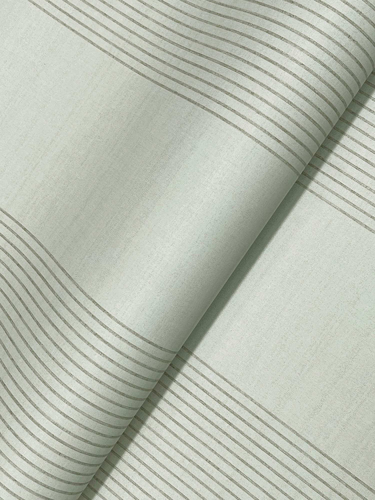 Ronald Redding Private Reserve Archer Stripe Wallpaper Sample - Sage