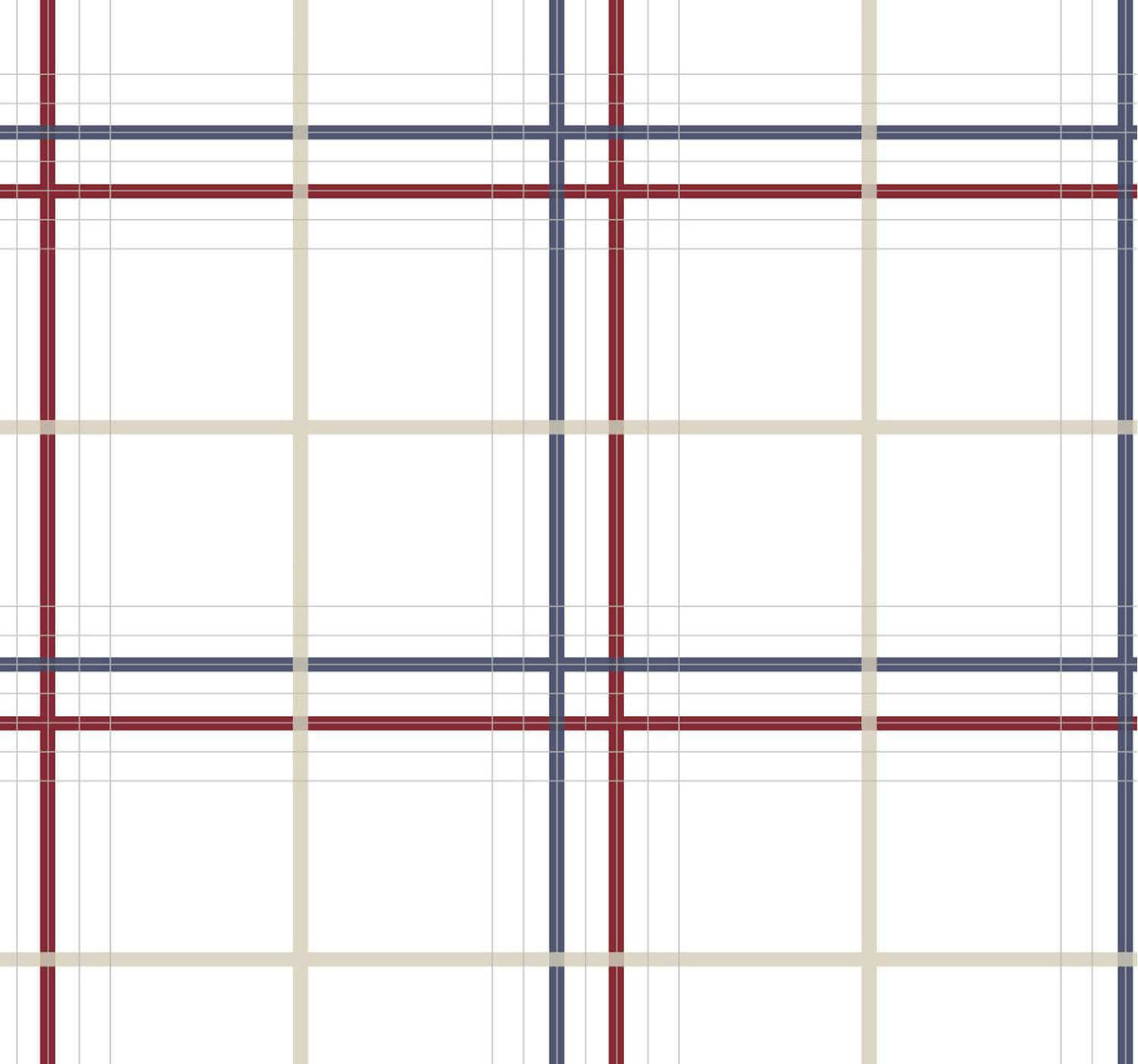 Ronald Redding Private Reserve Lakeside Plaid Wallpaper - Red