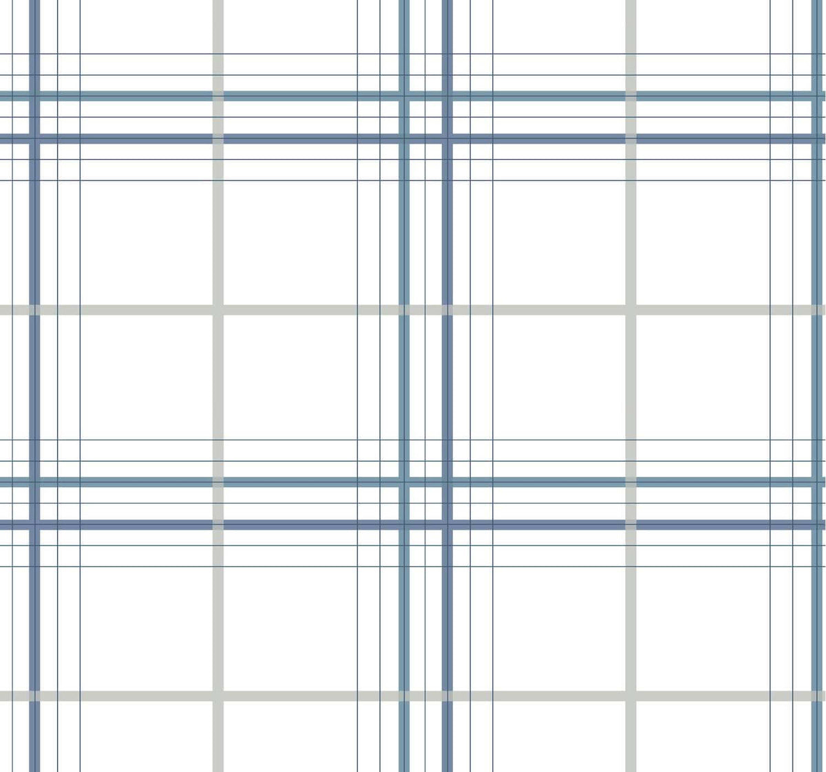 Ronald Redding Private Reserve Lakeside Plaid Wallpaper Sample - Blue