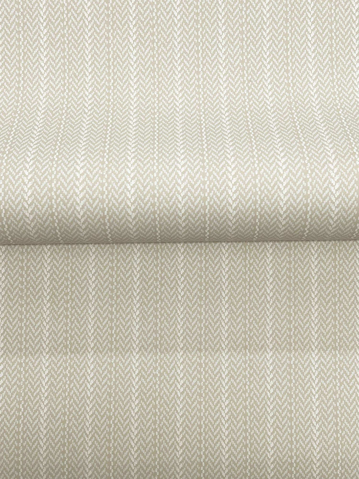 Ronald Redding Private Reserve Elkan Stripe Wallpaper Sample - Beige