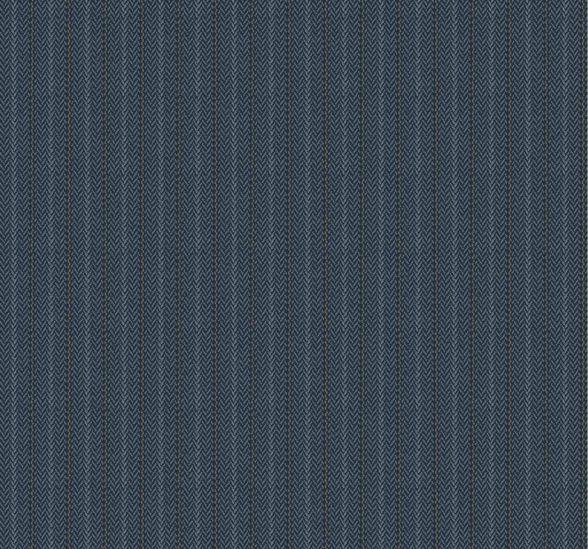 Ronald Redding Private Reserve Elkan Stripe Wallpaper Sample - Navy