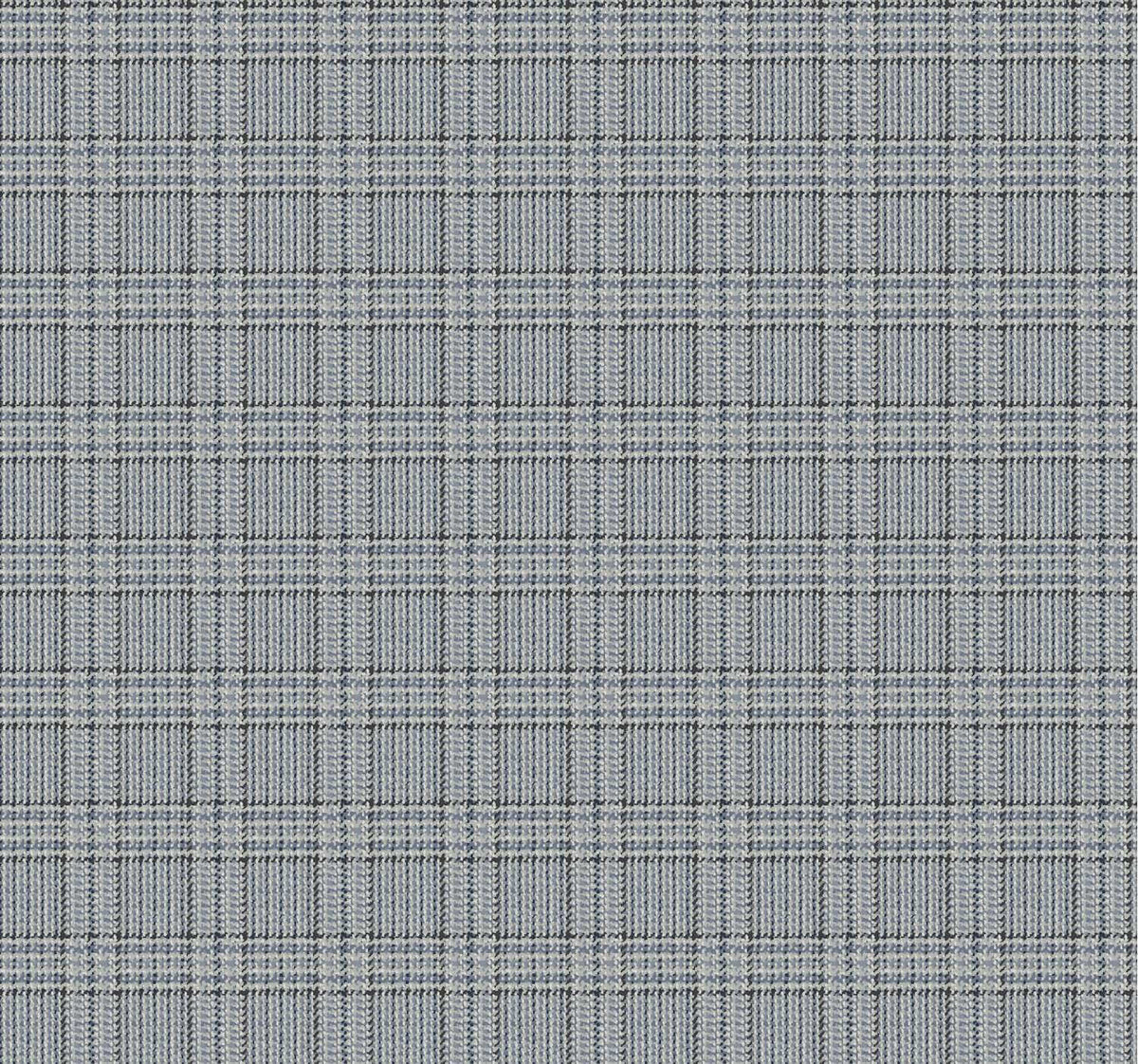 Ronald Redding Private Reserve Harrington Plaid Wallpaper Sample - Blue