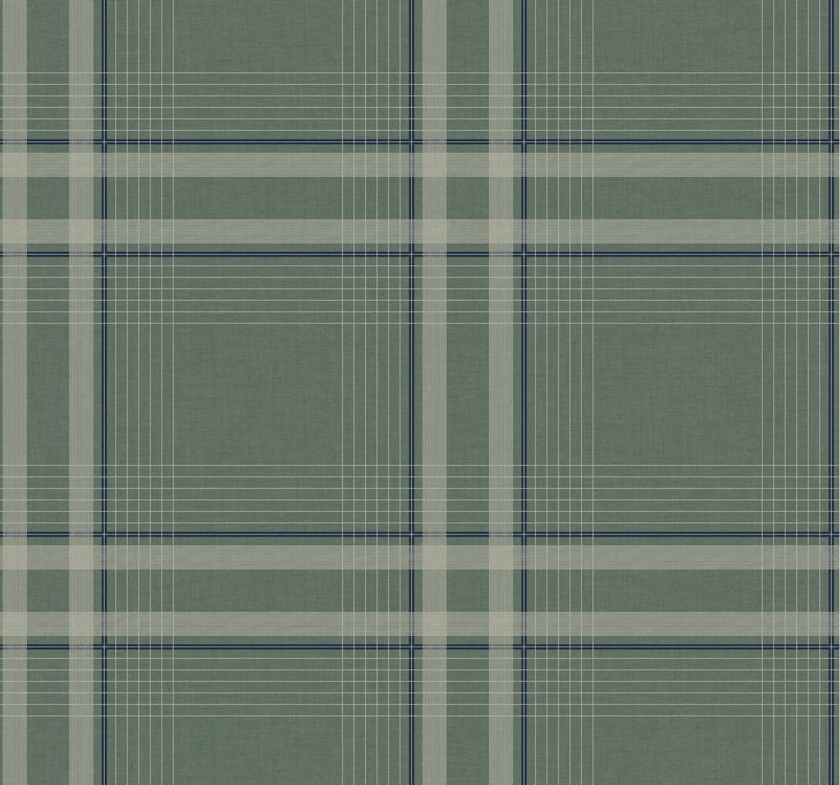 Ronald Redding Private Reserve Country Club Plaid Wallpaper Sample - Green