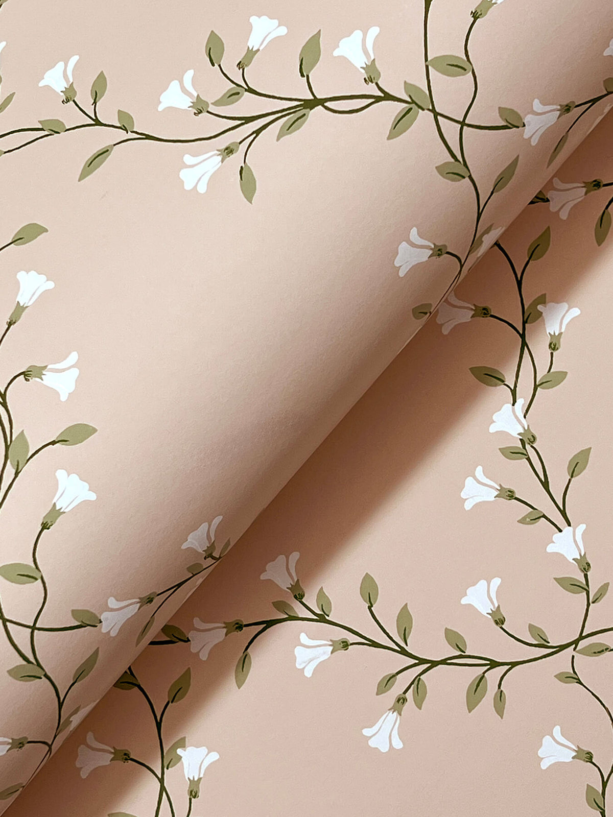 Rifle Paper Co. Bellflower Wallpaper Sample - Rose
